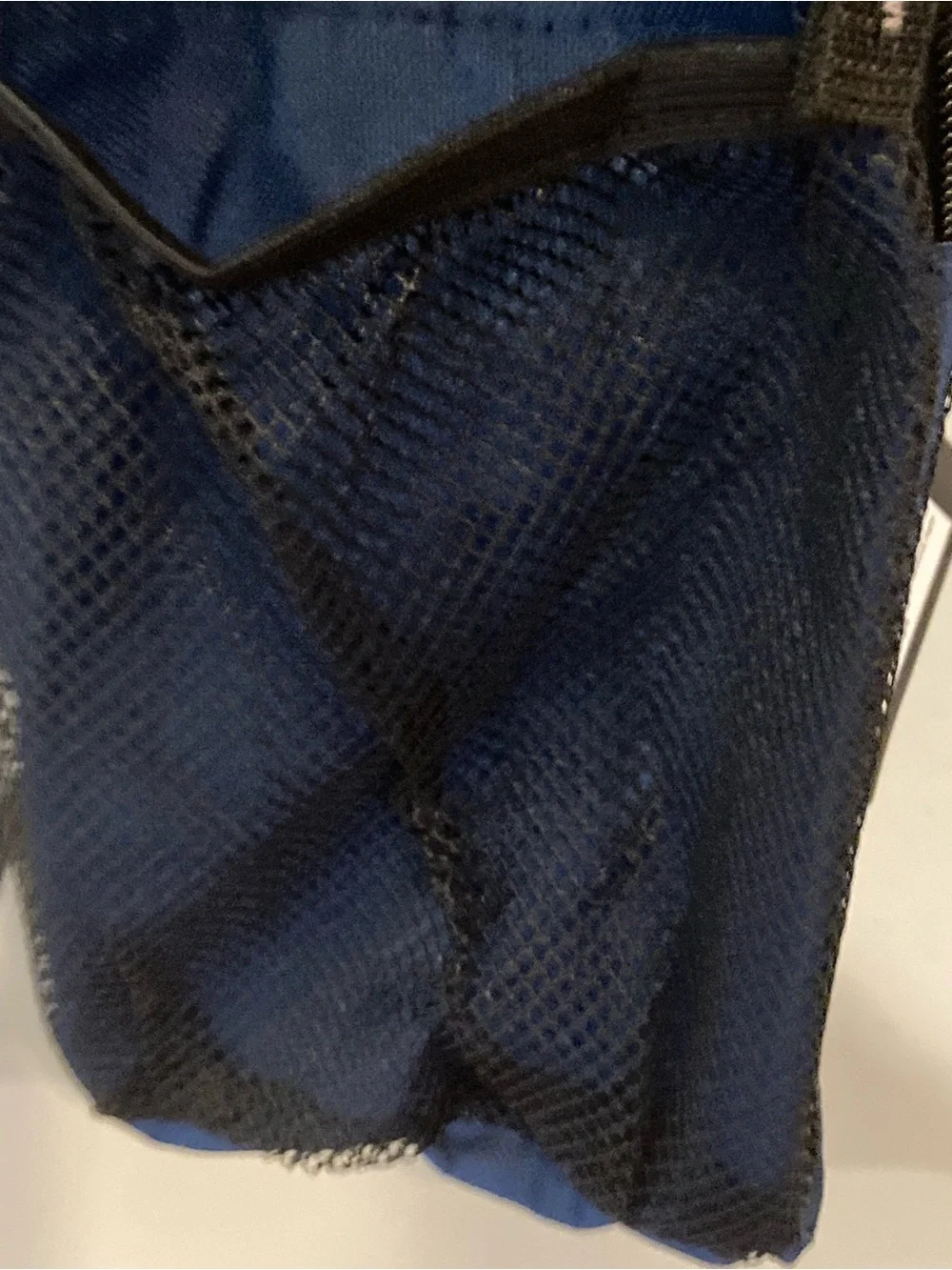 Classic Blue Men's Backpack with Front Mesh Pocket